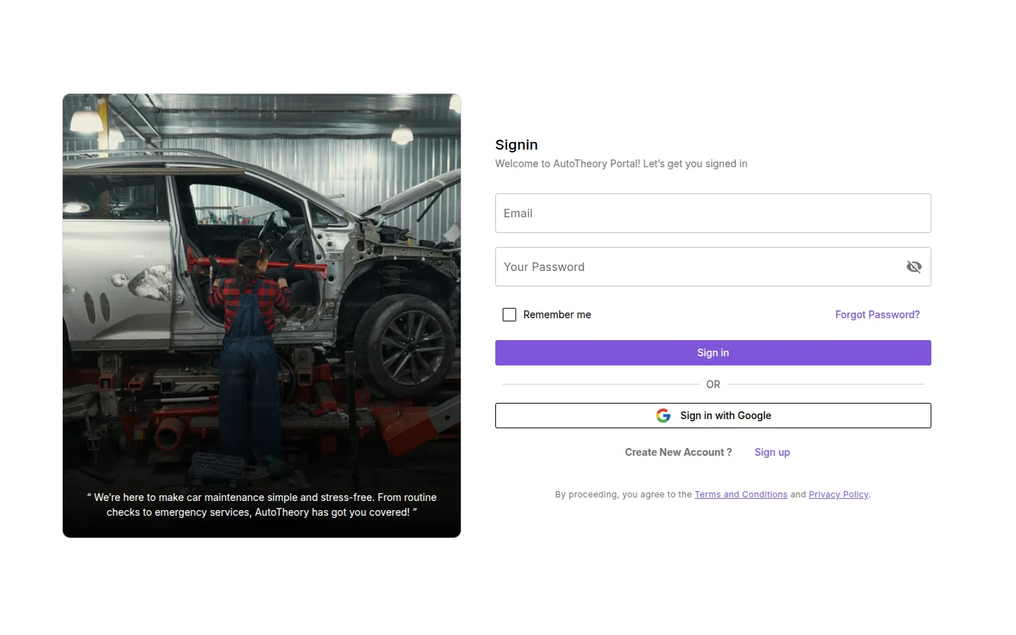Autotheory — Multi-Vendor Auto Services Platform